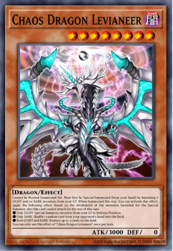 Yugioh! Chaos Dragon Levianeer MP25-EN035 Mega Pack STARLIGHT Rare - Image 1