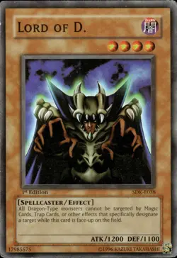 Lord Of D. - Super Rare 1st Edition SDK-E038 - HP - YuGiOh - Image 1