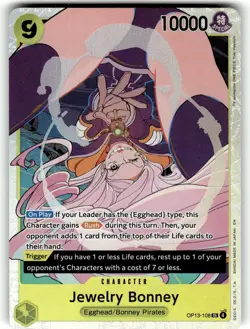 One Piece Carrying On His Will Card OP13-108 Jewelry Bonney - Foil - Image 1