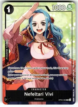 One Piece Promotion Card OP05-086 Nefeltari Vivi (Welcome Pack Vol. 2) - Image 1