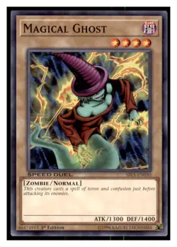 Yugioh Magical Ghost #SBLS-EN030 Speed Duel: Arena of Lost Souls LP - Image 1
