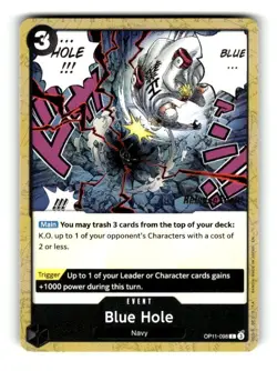 One Piece A Fist of Divine Speed Release Event Card Blue Hole OP11-098 - Image 1