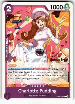 One Piece Promotion Release Event Card EB04-034 Charlotte Pudding - Image 1