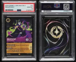 2023 Disney Lorcana - Into The Inklands 3 Maleficent Mistress of All Evil PSA 10 - Image 3
