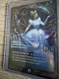 2025 DISNEY LORCANA EN 10-WHISPERS IN THE WELL ENCHANTED #236 CINDERELLA - Image 2