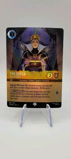 Disney Lorcana TCG: The Queen - Conceited Ruler 205/204 Epic - Fabled - NM - Image 1