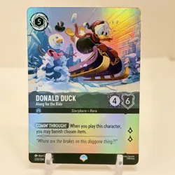 Disney Lorcana Winterspell Donald Duck Along For The Ride Epic 220/204 NM - Image 1