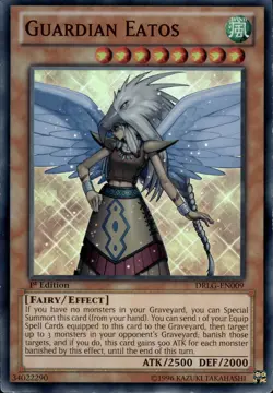 Guardian Eatos - Super Rare 1st Edition DRLG-EN009 - MP - YuGiOh - Image 1