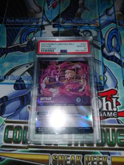 arthur wizard apprentice disney lorcana psa 10 - Image 1