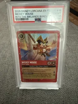 Disney Lorcana Mickey Mouse Pirate Captain Into The Inlands PSA 10 - Image 1