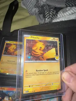 Butt Swirl🌀Oversized Orbs Pikachu 051/162 Pokemon Day 2026 Promo Pokemon Card - Image 1