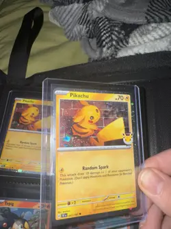 Butt Swirl🌀Oversized Orbs Pikachu 051/162 Pokemon Day 2026 Promo Pokemon Card - Image 2