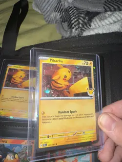 Butt Swirl🌀Oversized Orbs Pikachu 051/162 Pokemon Day 2026 Promo Pokemon Card - Image 3