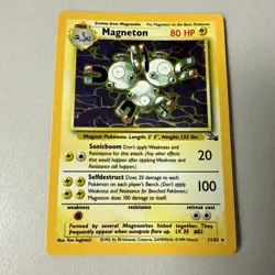Magneton 11/62 Holo Rare Unlimited Card Pokemon Fossil - VLP - Image 1