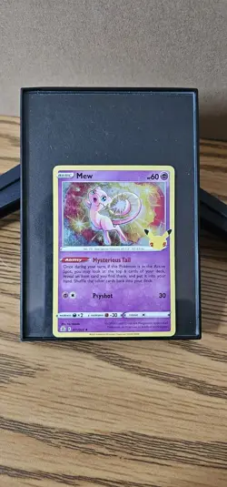 Pokemon Mew TCG Card Celebrations 011/025 Holo Rare 2021 25th Anniversary - Image 1