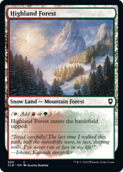 Highland Forest Commander Legends: Battle for Baldur's Gate NM CARD ABUGames - Image 1