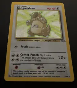 Pokemon Kangaskhan Jungle Set Holo Rare 5/64 Unlimited Vintage Card TCG - Image 4