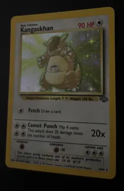 Pokemon Kangaskhan Jungle Set Holo Rare 5/64 Unlimited Vintage Card TCG - Image 5