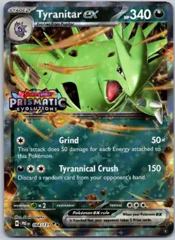 Tyranitar ex 064/131 Prismatic Evolutions Stamp Misc. Cards & Products NM - Image 1