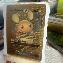 Dedenne GX 195/234 HP160 Gold Foil Fan Art Display Card - NM - Image 3