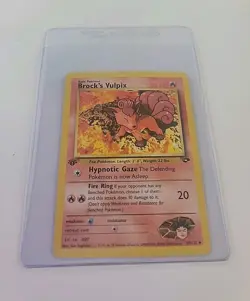 Pokemon Brock's Vulpix Basic Pokemon Card 37/132 - Image 2