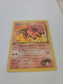 Pokemon Brock's Vulpix Basic Pokemon Card 37/132 - Image 4
