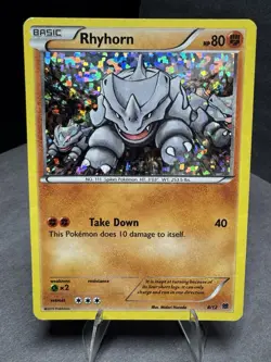 Pokemon TCG: Rhyhorn 8/12 Holo McDonald’s Collection Promo Card - Image 1
