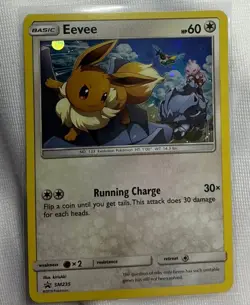 Eevee SM235 Sun & Moon Ultra Rare Holo Promo Pokemon Card - Image 1