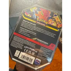Pokemon TCG Mega Charizard X ex Tin 4 Booster Packs & Promo Card NEW SEALED - Image 2