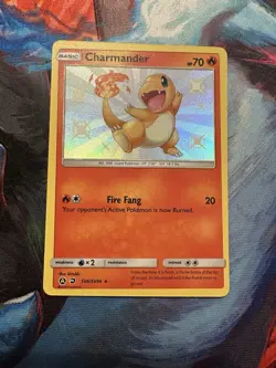 Charmander SV6/SV94 Hidden Fates Shiny Holo Rare Pokemon Card NM - Image 1