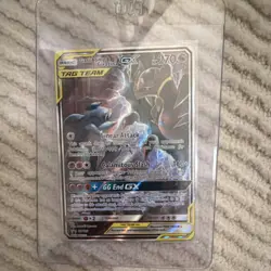 Pokemon Garchomp & Giratina GX TAG TEAM Ultra Rare Holo SM193 Basic Card - Image 1
