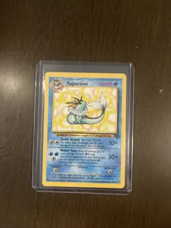 Vaporeon 28/64 Jungle Set Non Holo Rare Pokemon Card TCG - Image 1