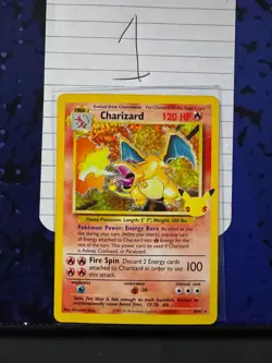 Charizard Holo Celebrations Collection Trading Card Game 4/102 NM - Image 1