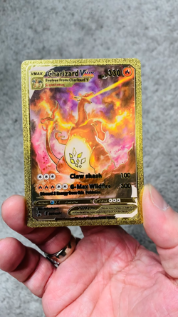 Charizard VMax HP330 Claw Slash Rare Gold Accent Foil Fan Art Cards - Image 2