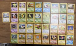 63 Mixed lot of (Base set 2, Jungle, Fossil) Team Pokemon Cards - Image 1