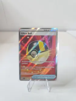 Pokemon TCG Ultra Ball Full Art Trainer-Item Holo Card 264/217 - Image 1