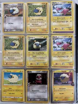 Pokemon Card Species Set Lot - 9x Unique Cards / Mareep Family 4 - Image 1