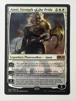 MTG M20 Ajani, Strength of the Pride #2 Magic The Gathering Card - Image 1