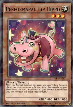 Performapal Hip Hippo - Shatterfoil Rare 1st Edition SP15-EN015 - LP - YuGiOh - Image 1