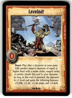 Warlord: Saga of the Storm CCG 1st Edition Card C #292 Leveled! - Image 1