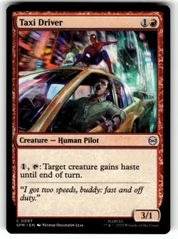 MTG Magic The Gathering Marvel's Spider-Man Card #97 Taxi Driver - Image 1
