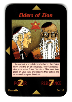 Elders of Zion Base Set Card INWO Illuminati New World Order Game 102/409 - Image 1