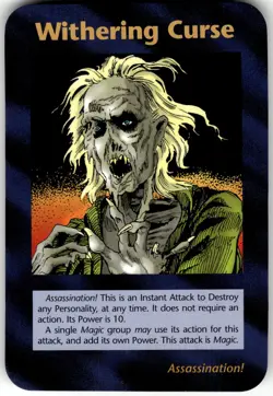 Withering Curse Card Limited INWO Illuminati New World Order Game - Image 1