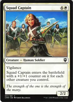 MTG CMR Commander Legends Squad Captain Card 051/361 C - Image 1