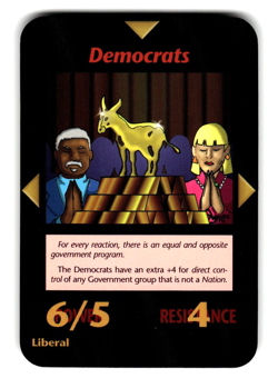Democrats Base Set card INWO Illuminati New World Order Game - Image 1