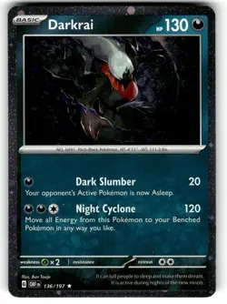Pokemon Promo Card 136/197 Darkrai (Cosmos Holo) - Image 1