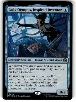 MTG Magic The Gathering Marvel's Spider-Man Card #35 Lady Octopus, Inspired FOIL - Image 1