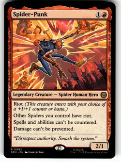 Magic The Gathering Marvel's Spider-Man Card #92 Spider-Punk - Image 1