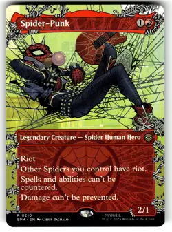 MTG Magic The Gathering Marvel's Spider-Man Card #210 Spider-Punk - Image 1