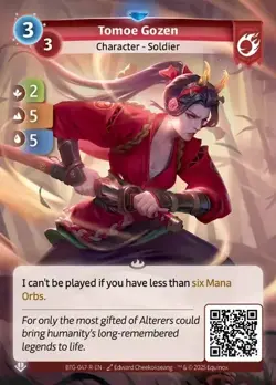 Altered Beyond The Gates Card #047-R Tomoe Gozen - UNSCANNED - Image 1